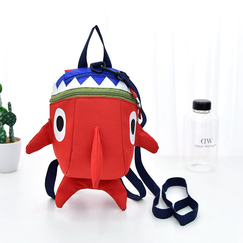 Children's cartoon backpack shark