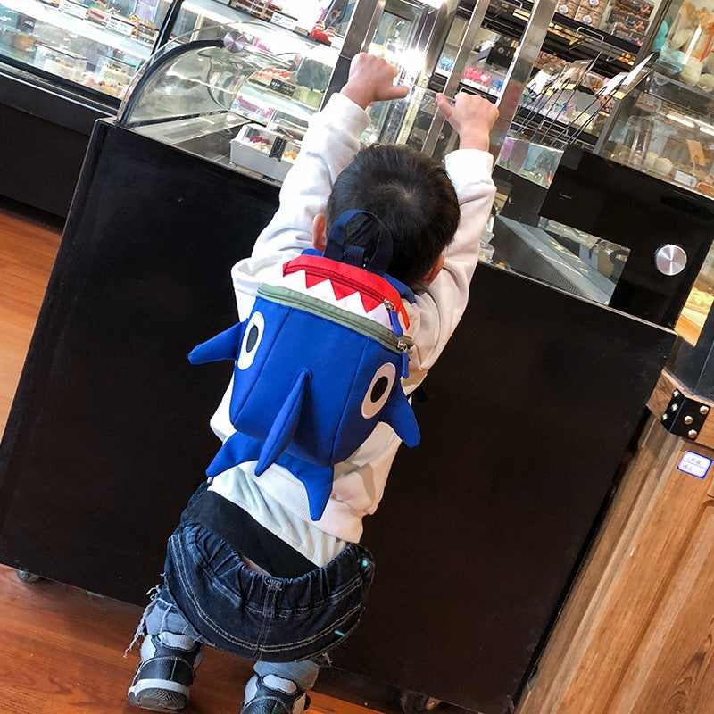 Children's cartoon backpack shark