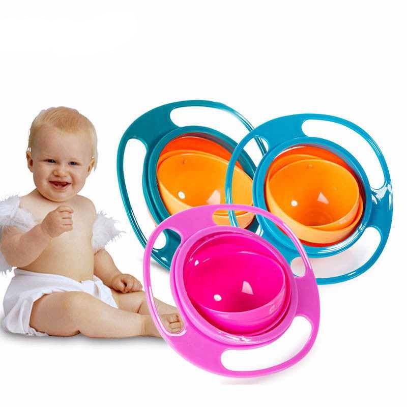 2pc 360 Rotate Universal Spill-proof Baby Bowl Dishes