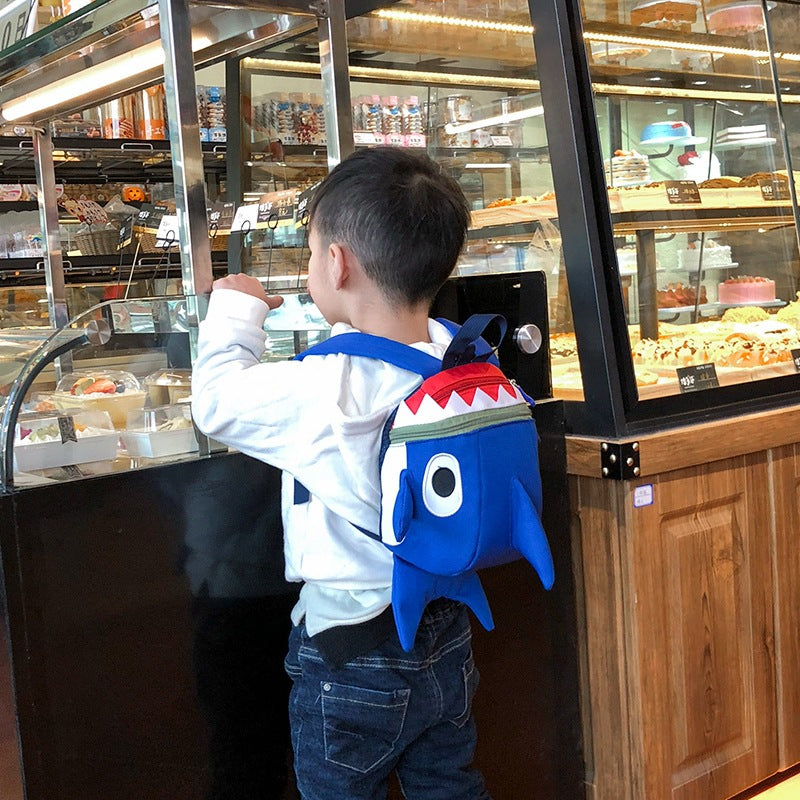 Children's cartoon backpack shark