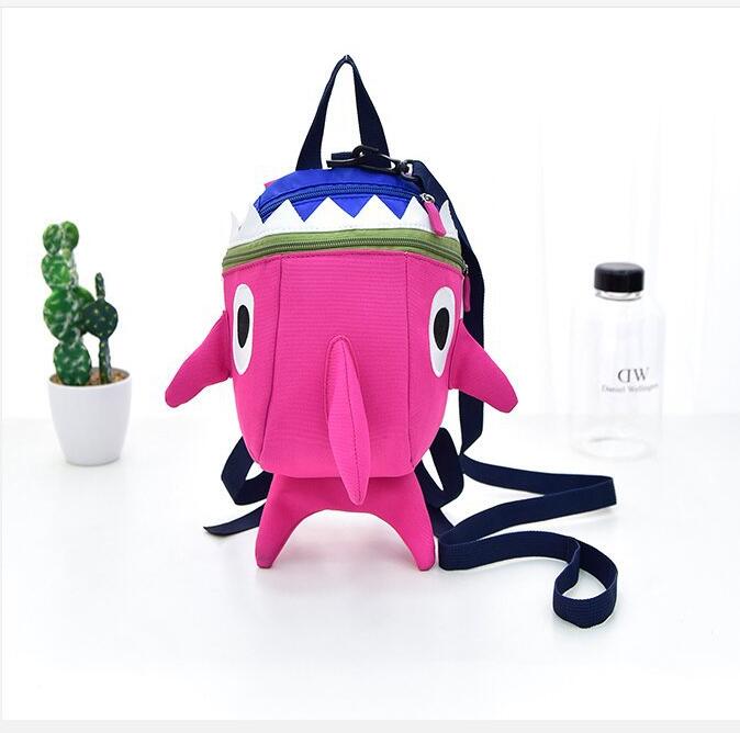 Children's cartoon backpack shark