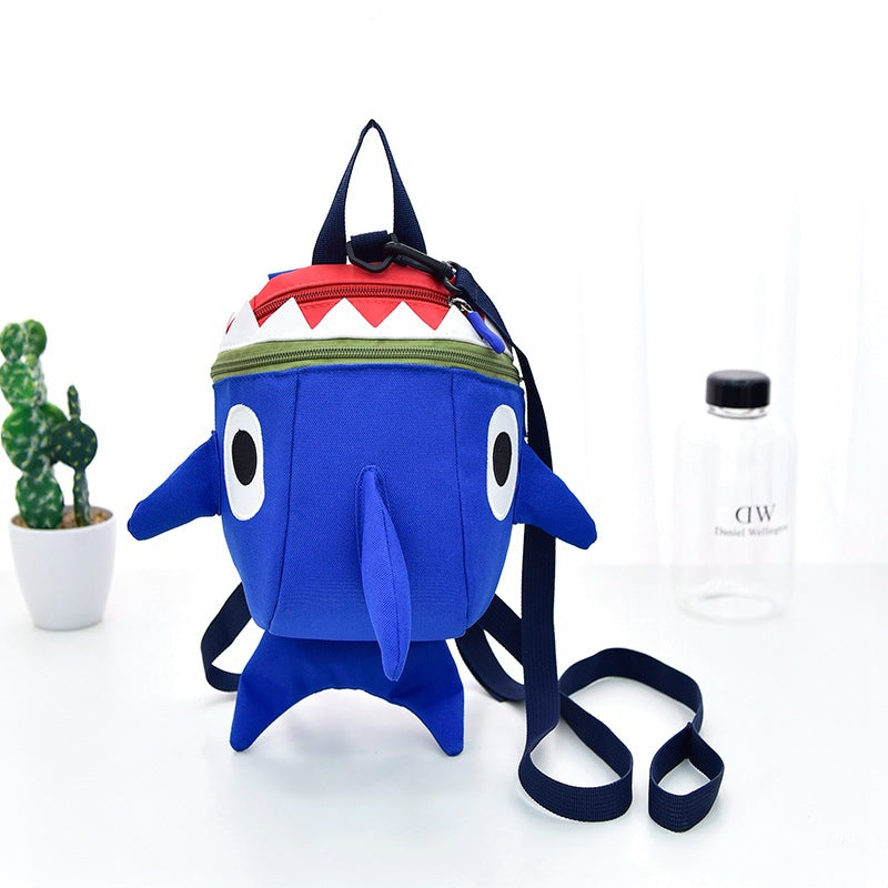 Children's cartoon backpack shark