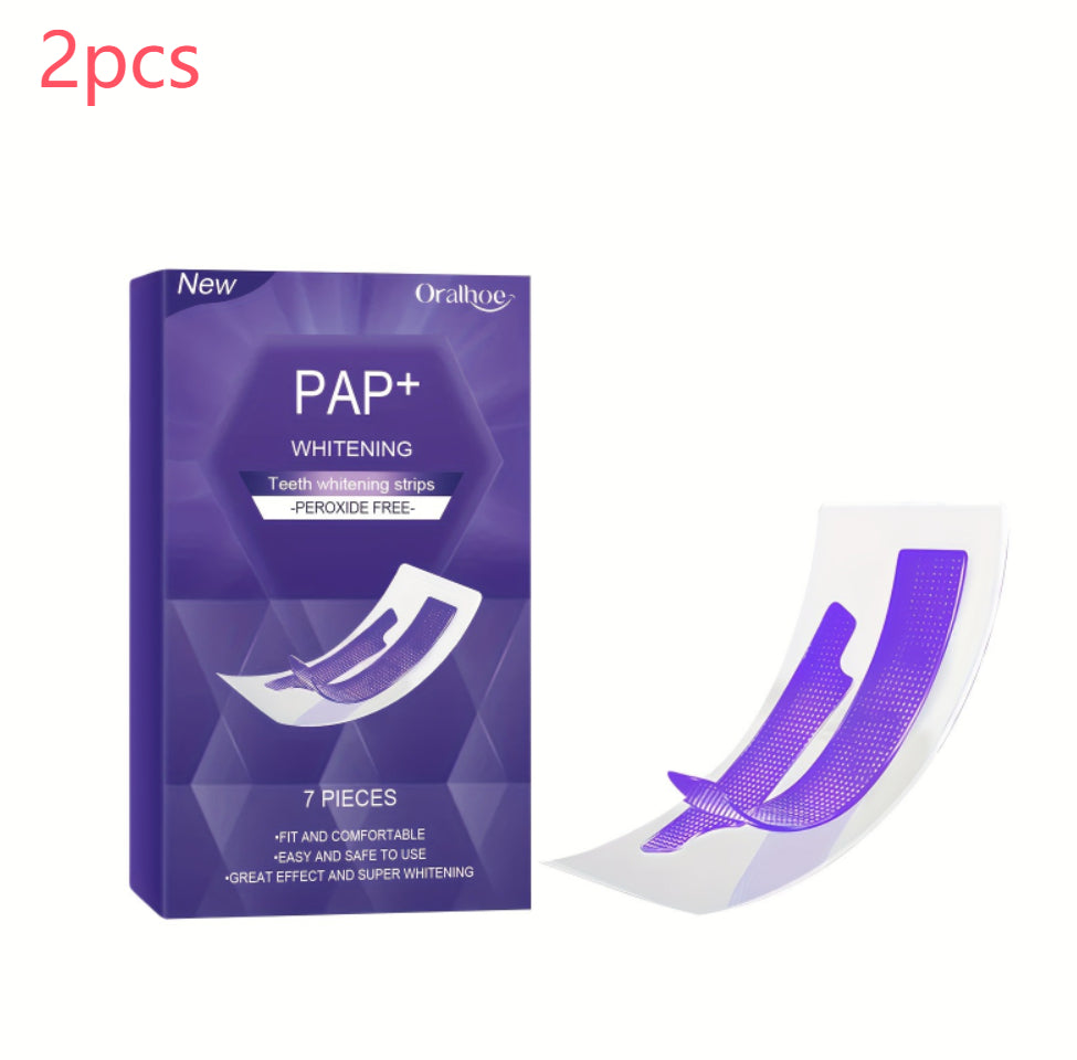 Whitening Teeth Strips Purple Strips Dry-application