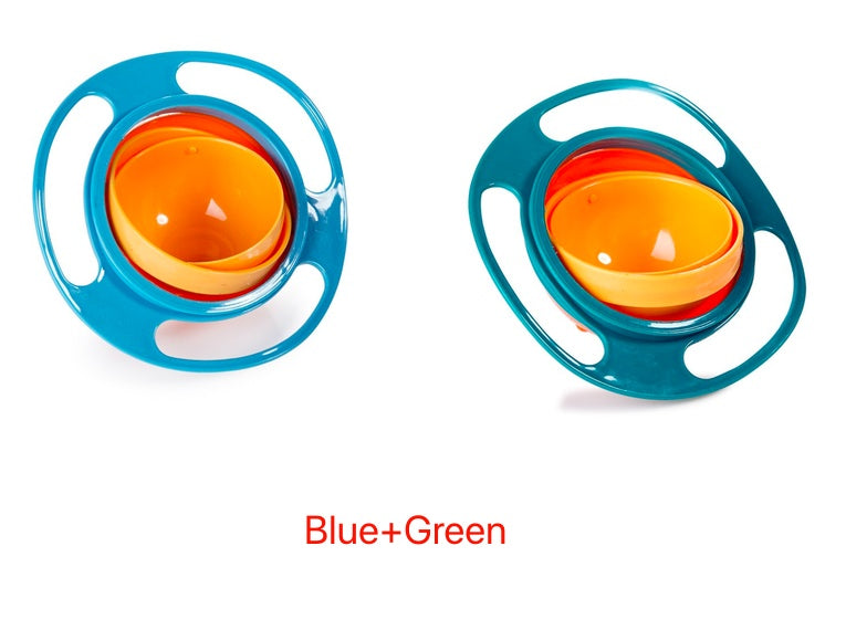 2pc 360 Rotate Universal Spill-proof Baby Bowl Dishes