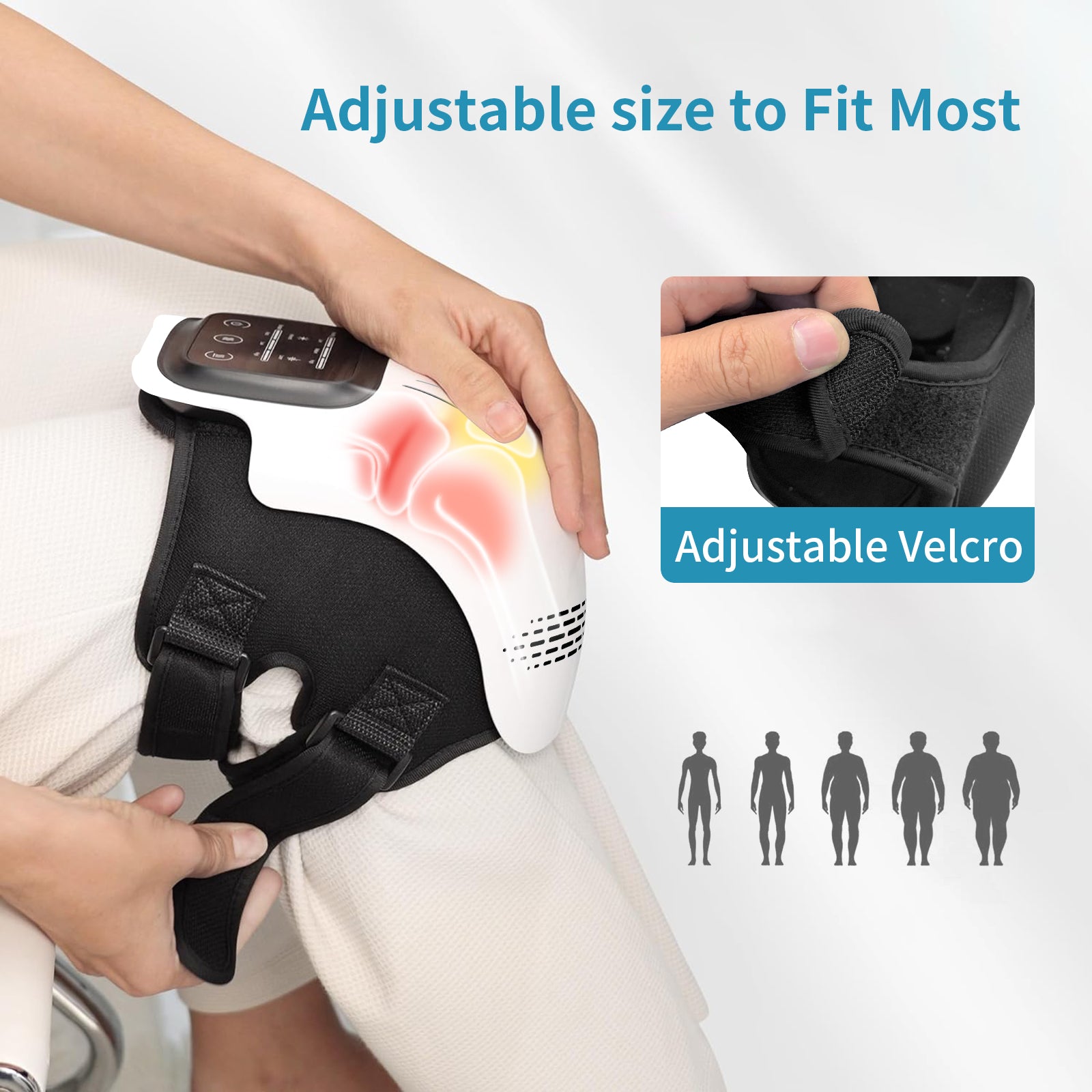 Knee Massager Rechargeable Pain Relief Infrared Laser Vibration Knee Massager