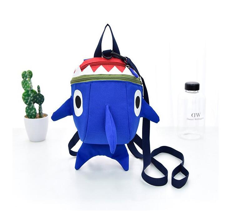 Children's cartoon backpack shark