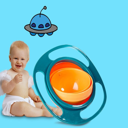 2pc 360 Rotate Universal Spill-proof Baby Bowl Dishes