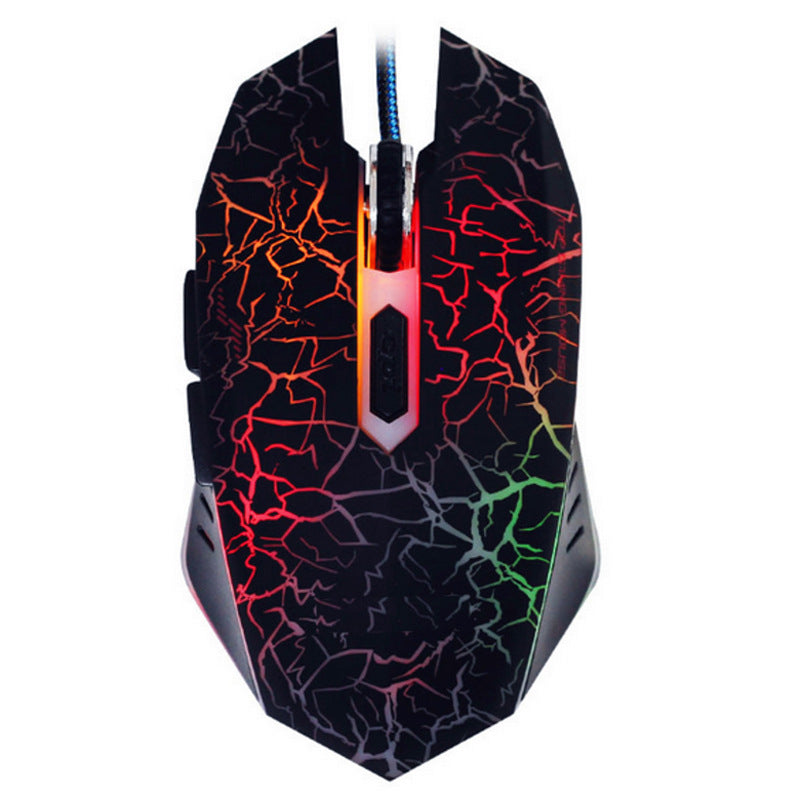 J10 tricolor backlight wired gaming keyboard set colorful luminous gaming mouse and keyboard