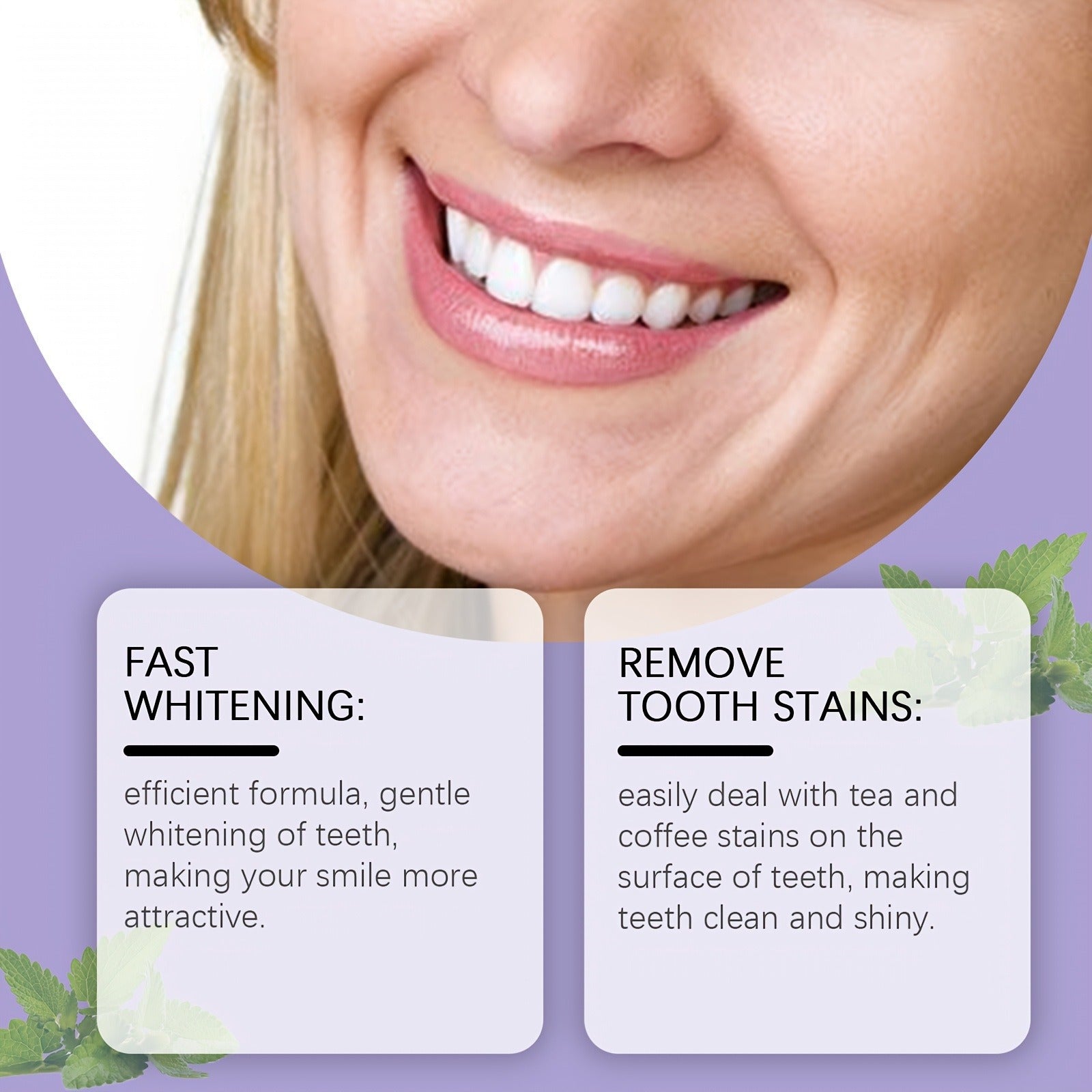 Whitening Teeth Strips Purple Strips Dry-application