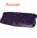 J10 tricolor backlight wired gaming keyboard set colorful luminous gaming mouse and keyboard