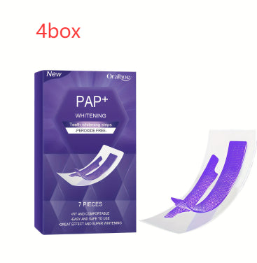 Whitening Teeth Strips Purple Strips Dry-application