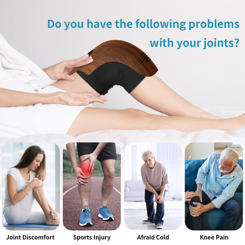 Knee Massager Rechargeable Pain Relief Infrared Laser Vibration Knee Massager