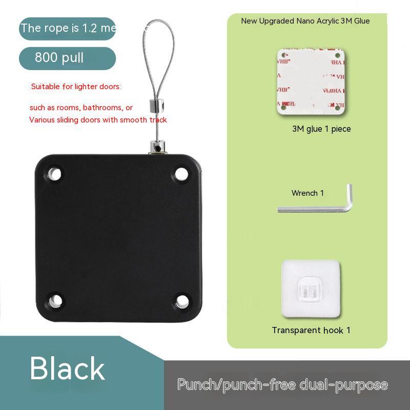 Automatic Door Closer Punch-Free Soft Close Door Closers For Sliding Door Glass Door 800g Tension Closing Device