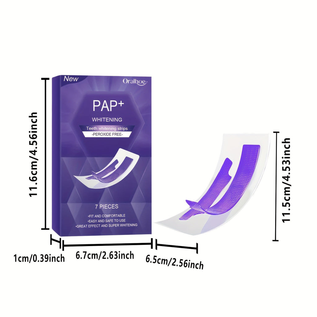 Whitening Teeth Strips Purple Strips Dry-application