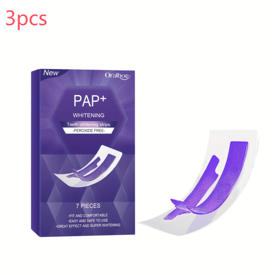 Whitening Teeth Strips Purple Strips Dry-application