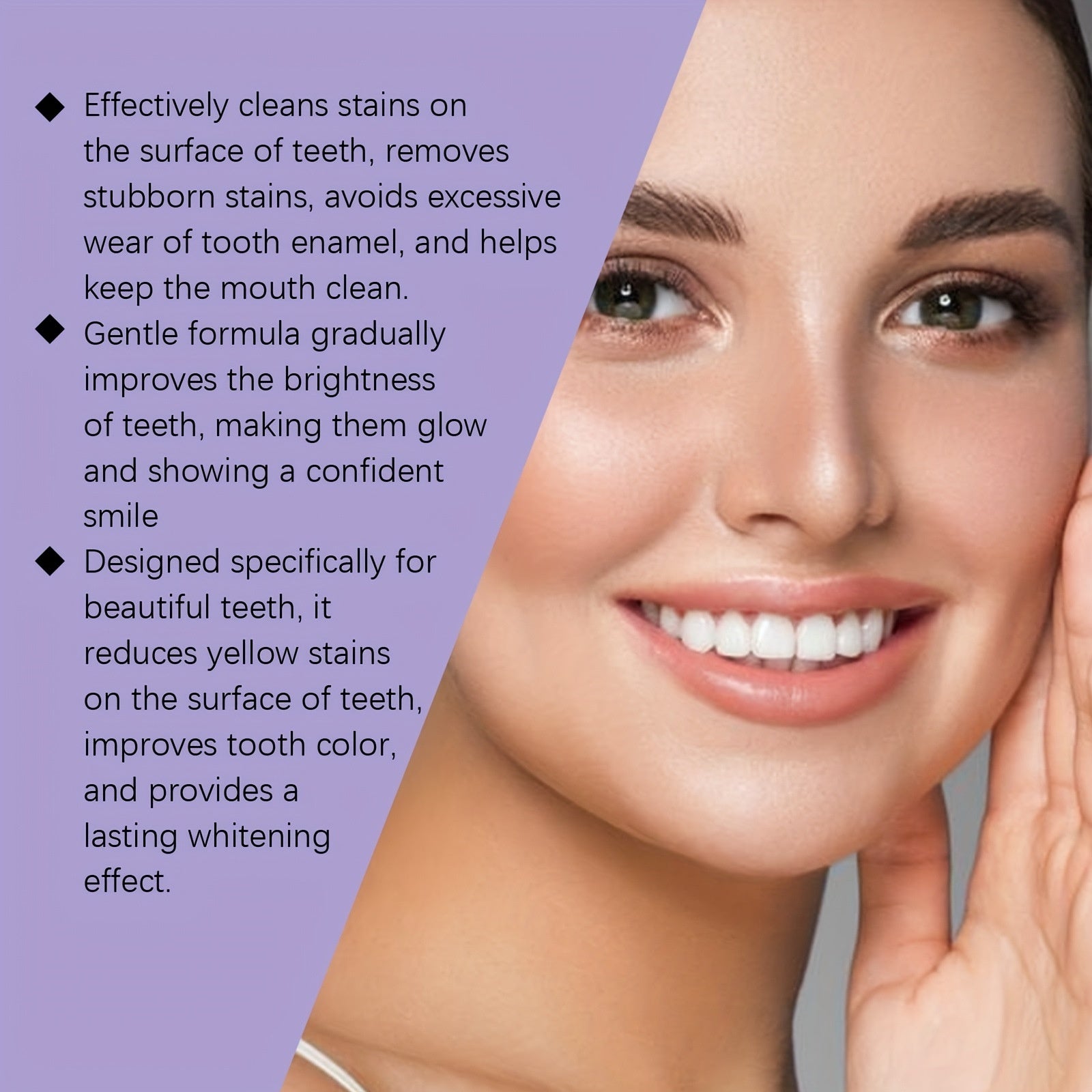 Whitening Teeth Strips Purple Strips Dry-application